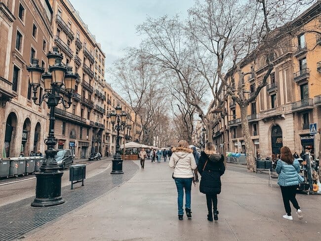 Las Ramblas - a must-visit in your 2 days in Barcelona itinerary!
